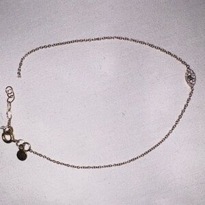 Repair needed Zoe Lev 14k yellow gold dainty bracelet with diamonds